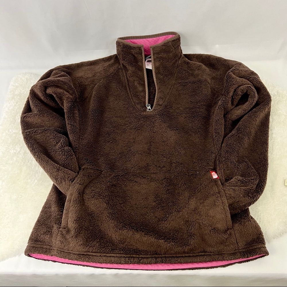 North Face Brown Medium Pull Over Jacket. - image 8
